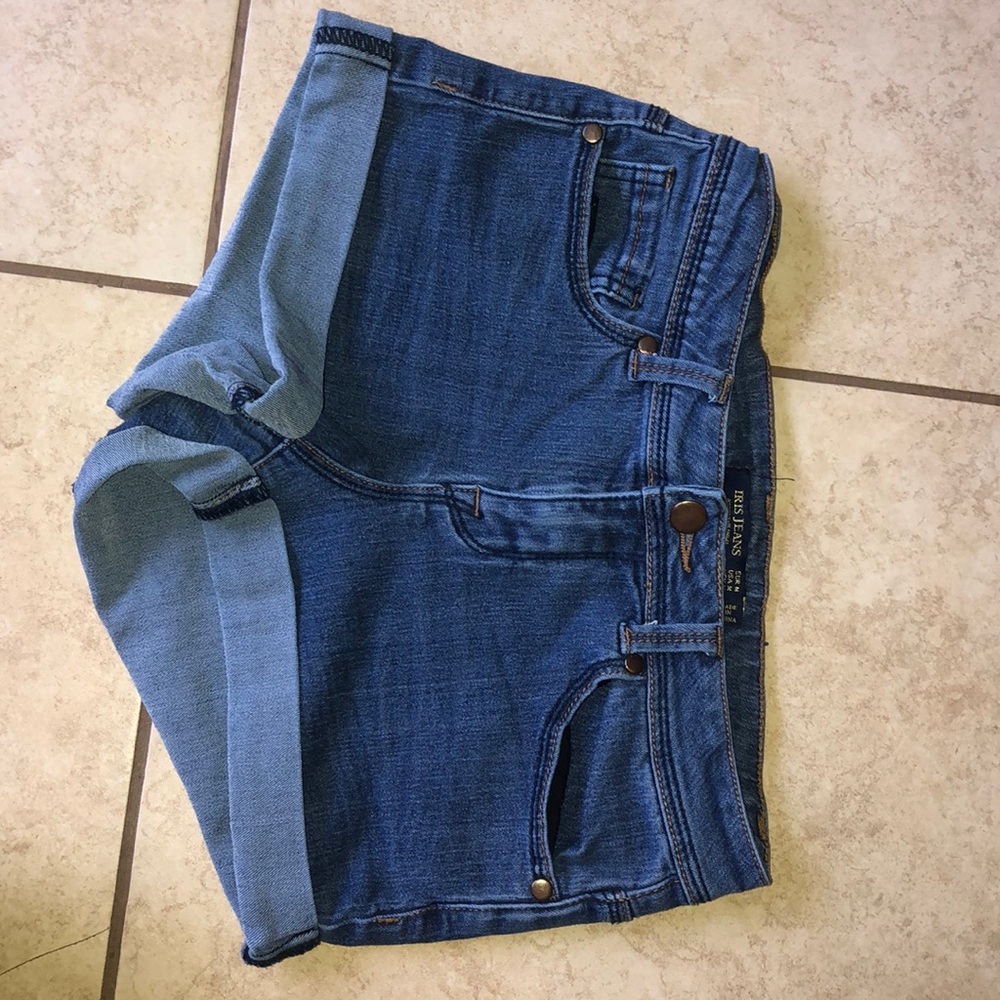 Blue jean shorts